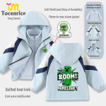Minecraft Laste Keskmine/Suur Multikakujuline Tuulejope: 3-in-1 S&uuml;gis/Talvine Softshell-jakk 110 cm