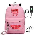 Stranger Things tr&uuml;kitud USB-seljakott KTB 45*32*15cm