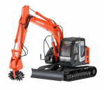 Hasegawa Skaala Hitachi Ehitusmasinad H&uuml;drauliline Ekskavaator ZAXIS135US L&otilde;ikur Mudel Plastikmudel 66111 1/35 (Auto)
