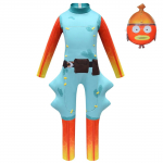Lastepoiste Anime Multikas Naljakas Kala Pikkade Varrukate Kombinesoon Maski Komplekt Kost&uuml;&uuml;m Halloweeni Cosplay Kost&uuml;&uuml;m 110cm sinine