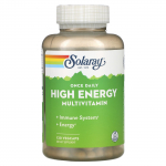Solaray, &uuml;ks kord p&auml;evas, k&otilde;rge energia, multivitamiin, 120 taimset kapslit