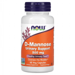 NOW Foods, d-mannoos, 1500 mg, 60 taimekapslit (500 mg kapsli kohta)