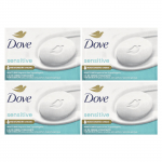 Dove, Iluseebit&uuml;kk, tundlikule nahale, l&otilde;hnatu, 4 tk, 106 g (106 g) iga