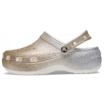 Crocs Classic Platform PU Baby's Breath Klounid Naiste Kuldne ja H&otilde;bedane &Uuml;leminek 207933-19B 37-38