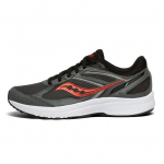 Saucony Cohesion 14 Mesh Cushioning Slip Resistant Abrasion Resistant Low top Running Shoes Men's Gray Black Standard M S20628-7(M) 44.5