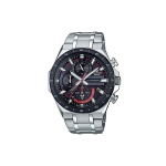 CASIO Meeste EDIFICE Must Kell EQS-920DB-1A EQS-920DB-1A Silver Strap