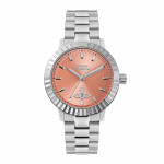 Vivienne Westwood Kvartsikell Roostevabast terasest rihm 34mm Oranž sihver Luksuslik Saturni kalendriaken Naiste kellad DWVV307COSL Regular Watch Box