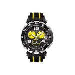 TISSOT Kvartsmehhanism 100m Veekindlus Meeste K&auml;ekell Kell 45mm Must sihver Terasest kellakorp Kummirihm T092.417.27.057.00 Black Regular Watch Box black