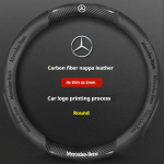 Kuum Autokleeps Auto Libisemisvastane S&uuml;sinikkiust Nahast Roolikate Mercedes-Benz A B C E S V R-Klassi C43 CLA GLA GLB GLC jaoks