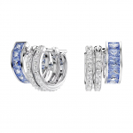 Swarovski Connexus Kolmekordne S&otilde;rmus Kivistatud Disain Kuup Tsirkooniumoks&uuml;&uuml;d K&otilde;rvar&otilde;ngad Naiste k&otilde;rvar&otilde;ngad Sinine 5690030 Box (Random Color)