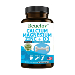 Kaltsium, Magneesium, Tsink, D3-vitamiin, Toidulisand, 120 kapslit 120 Capsules black