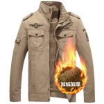 S&uuml;gis- ja talv pluss sametine paks meeste jope mantel lahtine suur suur s&otilde;jav&auml;e vormiriietus puhas puuvill 6XL XL khaki