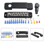 12-punktiline siiniriba toitejaotusplokk 180A must/punane akutoite jaotusplokk siiniriba positiivne negatiivne must