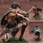 Attack On Titan Kogutav PVC Tegevuskuju Kollektsioon - Eren Jaeger 207 Mikasa Ackerman 203 Levi Ackerman 213 - Anime M&auml;nguasja Mudel Kingitus gray