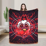 M&auml;ngu Cult of The Lamb Tekk Pehme Muster Pl&uuml;&uuml;sist Visketekk &Uuml;li&otilde;pilastele Kodu Kaunistus Flanellist Voodikate Voodikate 75x100cm (30x40inch)