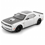 1/18 Dodge Hellcat Suurem&otilde;&otilde;tmeline Metallist Valatud Hellcati Autopilt Simuleeritud K&auml;ivitush&auml;&auml;lega, Koguja Kaunistus, S&uuml;nnip&auml;evakingitus Poistele valge