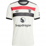 Adidas Manchester United 24/25 Kolmas Autentne S&auml;rk Meeste Off White IY7814 XS