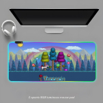 Terraria hiirematt RGB m&auml;nguri hiirematt Lauamatt HD m&auml;nguri suur LED-valgustusega XXL hiirematid RGB700x300x4mm