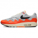Patta x Nike Air Max 1 Hyper Crimson Unisex tossud Valge Must-Pure-Platinum II7055-800 43