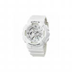 Casio BABY-G Suvine makrooniv&auml;rvi Spordi Veekindel Moodne k&auml;ekell Kvartsmehhanism Vaikrihm Jaapani ja Korea kell Naiste k&auml;ekell BA-110-7A3DR valge