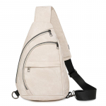 Pehme Nahast Rinnakott V&auml;litingimustes Crossbody Kott Vintage Naiste &Otilde;lakott beež