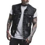 2511 Vest Meeste Mootorratta Punk Vest Meeste Jope Cowboy+vest 5XL must