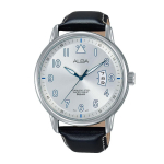 SEIKO ALBA AS9B31X1 Kvarts &Auml;ri Analoogkell Kuup&auml;eva ja Musta Nahkrihmaga Jaapani Liikumine Meeste Kalender, H&otilde;bedane, Sinine, Rihm