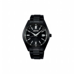 SEIKO Antimagnetiline 100m Veekindel P&auml;ikeseenergia Kvartsterasest Rihm 39,5mm Meeste Kell Must T&auml;hik SBTM325 must