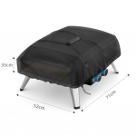 Tefal Gaasipliidi Pizza Kate 71 x 52 x 35 cm Tuulekindel Veekindel Oxfordi Riide ja Turvalise Pandlaga Kinnitusega