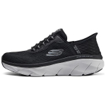 Skechers DLux Walker 2.0 Slip-Ins Mugavad Minimalistlikud Kangast S&uuml;nteetilisest Nahast Polsterdus Madalad Jooksujalatsid Meeste tossud Must Hall 232446-BKGY 40