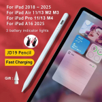 Apple Pencil 1 2 jaoks iPad Pencil Bluetooth-pliiats iPad A16 Air 11 M3 M2 Pro 12.9 10.9 10.2 Mini 6 7 jaoks Apple Pencil jaoks 3 lights JD19