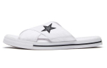 Converse One Star Slide L&otilde;uend Valged Sussid 'White Black' Naiste 565530C 39