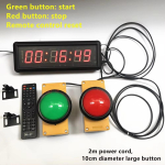 1,5-tolline 29 cm Nupuga Stopper Sporditaimer, Helisignaali ja LED-iga Taimer, Nupum&auml;ng Kooli Intelligentsuse V&otilde;istluse Taimer