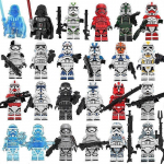 24 tk/komplekt Star Wars ehitusklotsid Jedi meister Luke Darth Vader tegevusminifiguurid m&auml;nguasjad