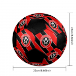 Sheffield United F.C Jalgpall V&auml;rviline K&otilde;ig vanuseklasside Masinpistetud PVC V&otilde;istluseks Valmis Vastupidav K&otilde;rge p&otilde;rkega.SUURUS5