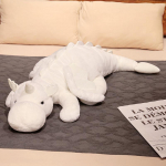 Multikas Suur Lendav Draakon Valge Roosa Lumekala Pl&uuml;&uuml;s Dinosaurus Pl&uuml;&uuml;sloom M&auml;nguasi Pehme T&auml;idisega Loomnukk Suur Magamispadi Laste Kingitus 70cm valge