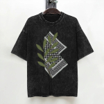 Palestiina T-s&auml;rk Pesitud L&uuml;hikeste Varrukatega &Uuml;lesuuruses T-s&auml;rgid Retro Meestele Naistele Streetwear Suvised T-s&auml;rgid S black