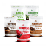 Havintha 500g Kombo Amla, Reetha, Shikakai, Bhringraj & Hibiskuse pulber juuksehoolduseks | Taimne juuste kasv, peanaha toitmine, looduslik puhastus & H