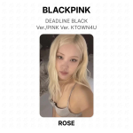 BLACKPINK DEADLINE MUST Versioon/ROOSA Versioon. KTOWN4U ametlik fotokaart LISA