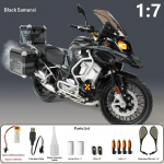 1:7. m&otilde;&otilde;tkava R1250 GS Adventure sulamist mootorratta mudel valguse ja heliga Kogutav m&auml;nguasi meestele S&uuml;nnip&auml;evakingitus