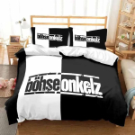 B&ouml;hse Onkelz B&auml;ndi Kahekohaline Voodipesukomplekt, Aastaringselt 3-osaline Tekikottide Komplekt, Tekikate Kahekohalisele ja King-suuruses Voodile Tekikott Voodi 135x200cm