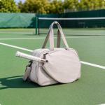 Tennisekott reketitaskuga | Reguleeritav, lukuga, reketikott, reisimiseks white