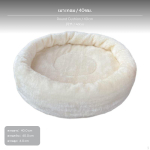 Kassipuu Tarvikud, Rotangist Matt ja Palus Padi, 3 Suurust, DIY Voodi 35cm RotangistMatt Keskava 35cm RoundCushion white