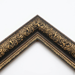 Vintage kaunistatud pildiraam, Euroopa liist, PS-materjal, Kohandatav sise suurus, Krahvi nikerdus Antique Bronze Gold