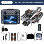 Professionaalne AE22 FPV 5G WiFi puldiga juhitav neljarootoriline droon, topeltkaameraga, harjadeta mootoriga, GPS-iga, takistuste v&auml;ltimisega, 8k, professionaalne, 25 km, RC-m&auml;nguasjad 1 battery