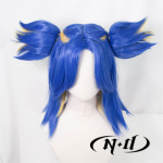 ND Neoon Cosplay Parukad Juuksepikendus VALORANT M&auml;ngu Cosplay Juukseparukad Comic Coni jaoks Coseri Kost&uuml;&uuml;m Teemapeo Kuumakindel S&uuml;nteetiline One Size&VALORANT blue
