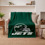 New York Jets Pehmed Soojad Flanelltekid Mugav Tekk Kodu Kaunistamiseks Kingituseks 150cmx180cm