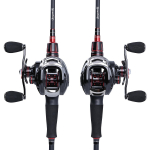 Sougayilang Bait Casting kalastusrull 11+1 BB 6,3:1 &uuml;lekandearv magnetl&uuml;liti magnetpidurirull left punane/must