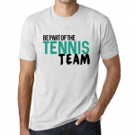 Meeste Vintage T-s&auml;rk Graafiline T-s&auml;rk Ole osa tennisemeeskonnast Vintage White XS anti-flash valge v&auml;rv