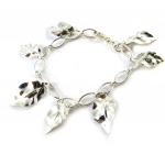 Les Tr&eacute;sors De Lily [E9592] - Bracelet Argent 'Feuilles Sauvages' h&otilde;be